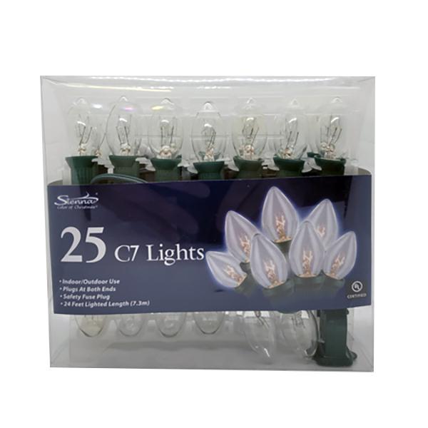 C7 String 25 Lights - Clear