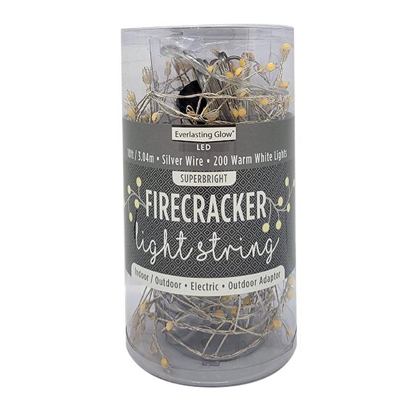 LED Micro Firecracker 200 Lights - Warm White