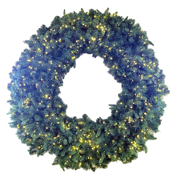 Bristol Pine Wreath Pre-Lit 900 Lights Warm White - 60in