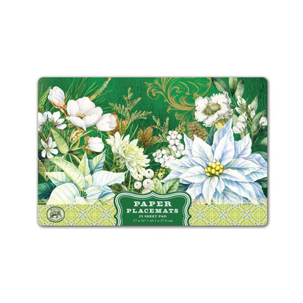 Michel Design Works Winter Bloom Paper Placemat