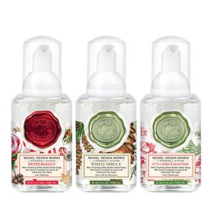 Michel Design Works Peppermint, White Spruce, It's Christmas Time Mini Handsoap Set