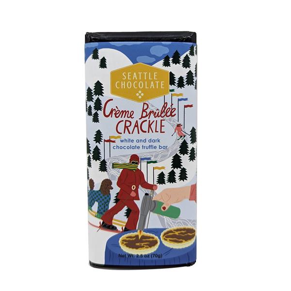 Chocolate Truffle Bar - Creme Brulee Crackle - 2.5oz