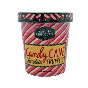 Chocolate Truffles Pint Candy Cane - 4.5oz
