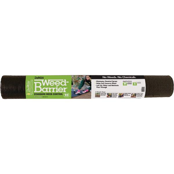 Weed Barrier 4ft x 100ft  Black 6yr