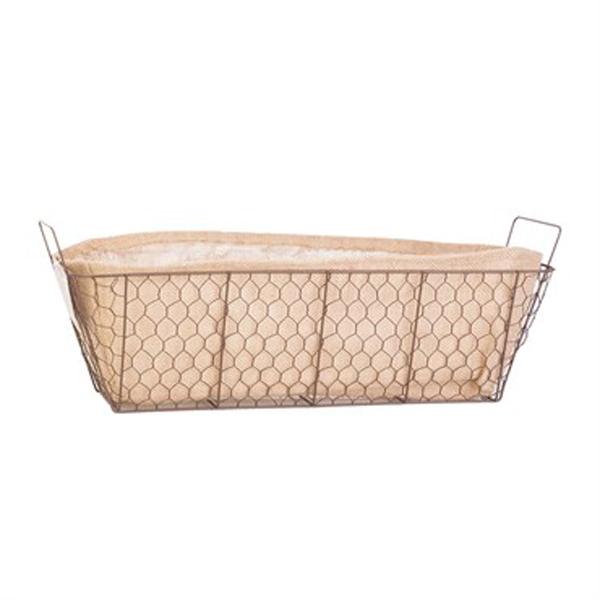 Window Box Metal Mesh 24in - Rust