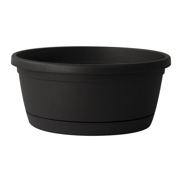Libis Bowl with Saucer Anthracite - 14"