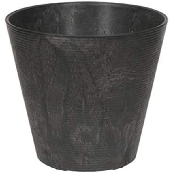 Cali Round Planter - Black 6in