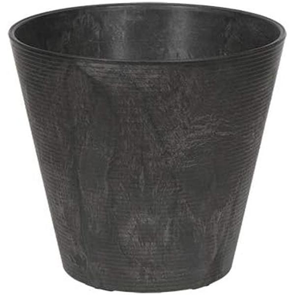 Cali Round Planter - Black 8in