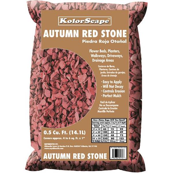 KolorScape Accent Rock - Autumn Red - 0.5 cuft