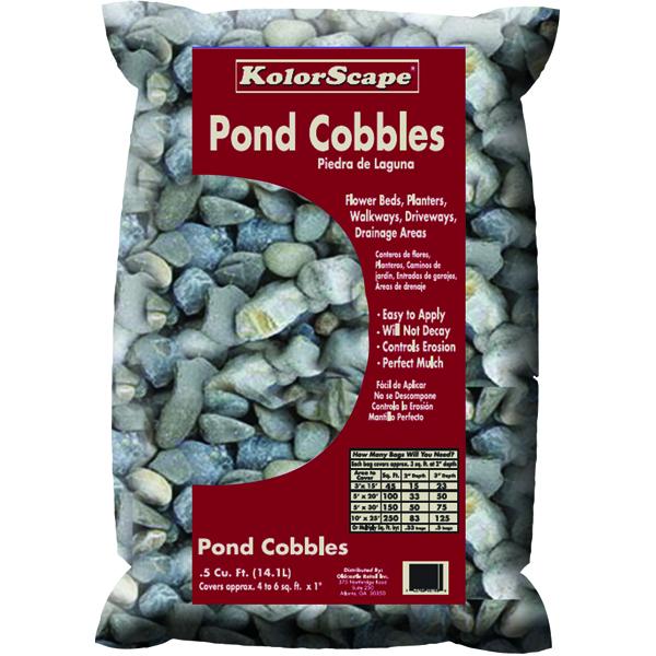KolorScape Accent Rock - Pond Cobbles - 0.5 cuft