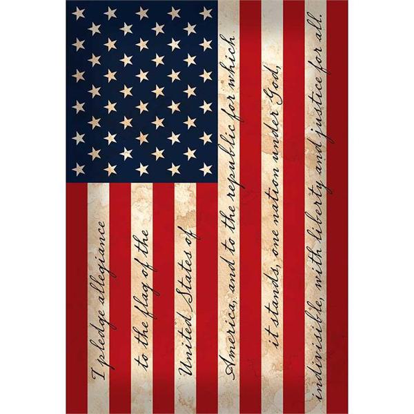 Service - Us Flag Pledge Of Allegiance Mini Flag