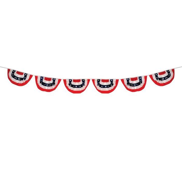 Bunting Garland Patriotic 6 Panel - 9ft