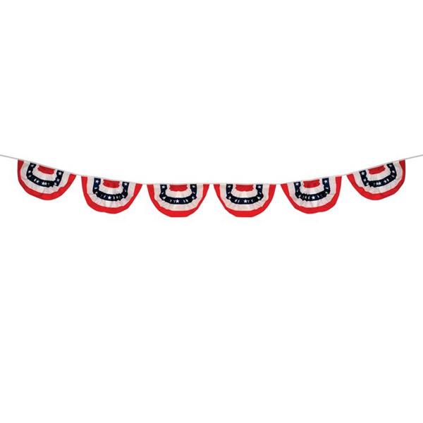 Bunting Garland Patriotic 6 Panel - 9ft