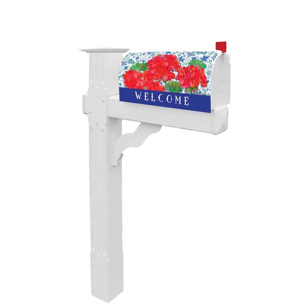 Geraniums Welcome Mail Wrap