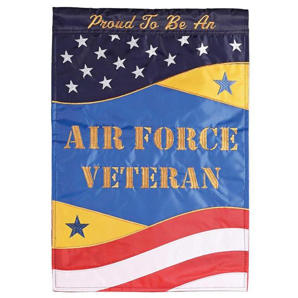 Service - Air Force Veteran Applique Mini Flag