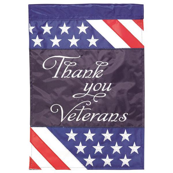 Service - Thank You Veterans Applique Flag