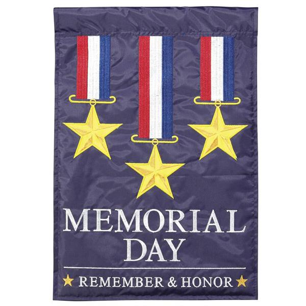 Memorial Day Applique Mini Flag