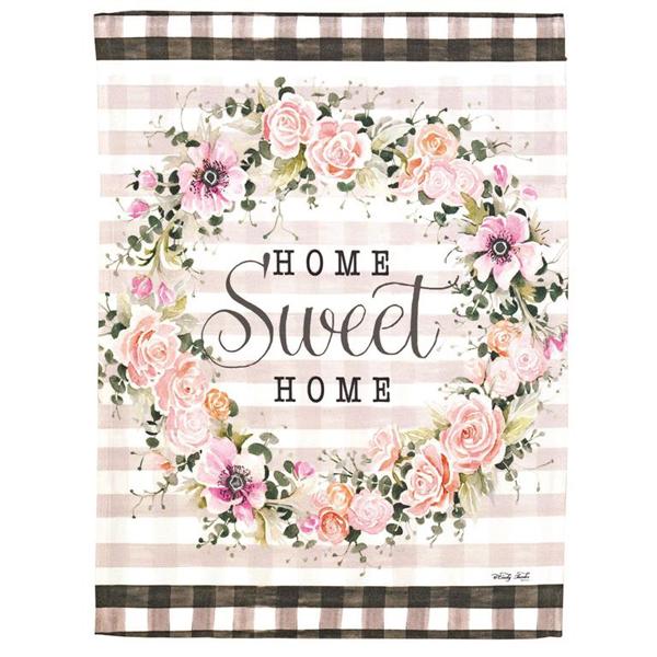 Home Sweet Home Wreath Mini Flag