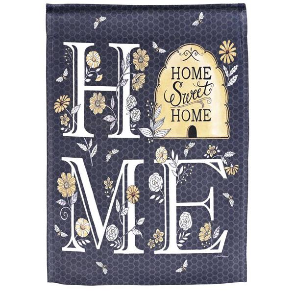 Bee Home Sweet Home Mini Flag