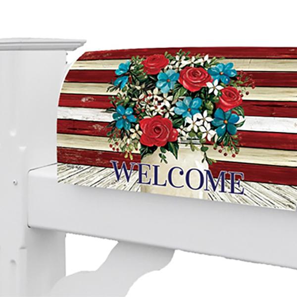 Red, White, And Blue Florals Mail Wrap