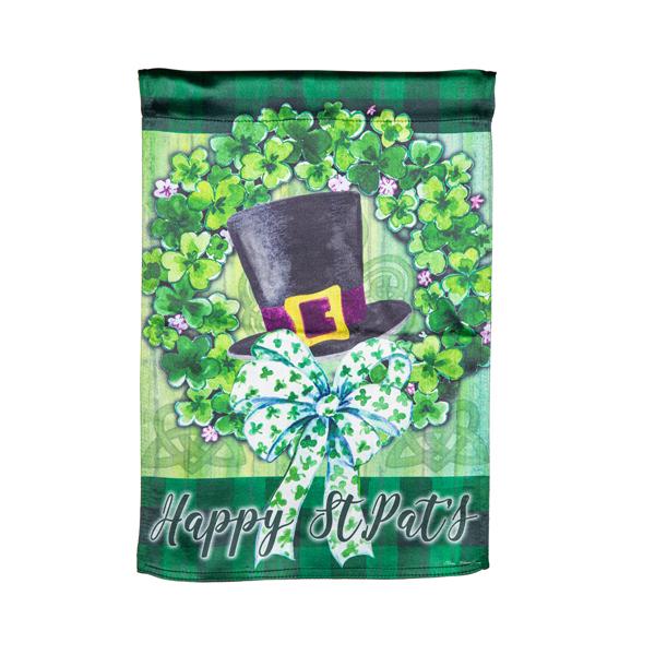 St Patrick's Lucky Hat Mini Flag
