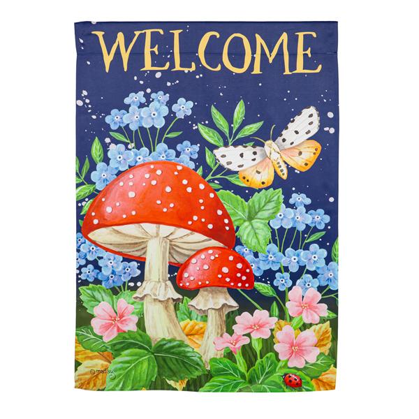Welcome Mushroom Flag