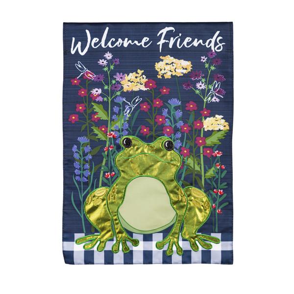 Whimsical Frog Mini Flag