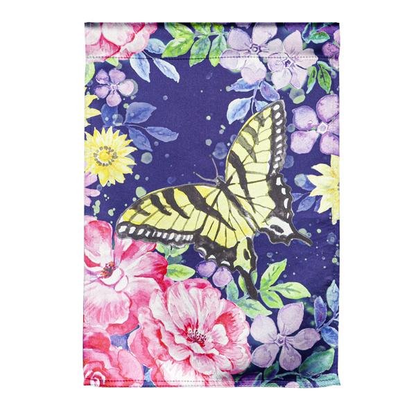 Midnight Butterfly Mini Flag