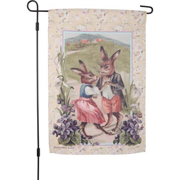    Dancing Bunnies Mini Flag