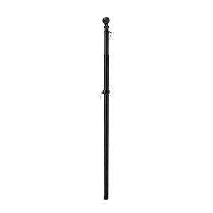 Flag Pole Extendable Black - 35in-60in