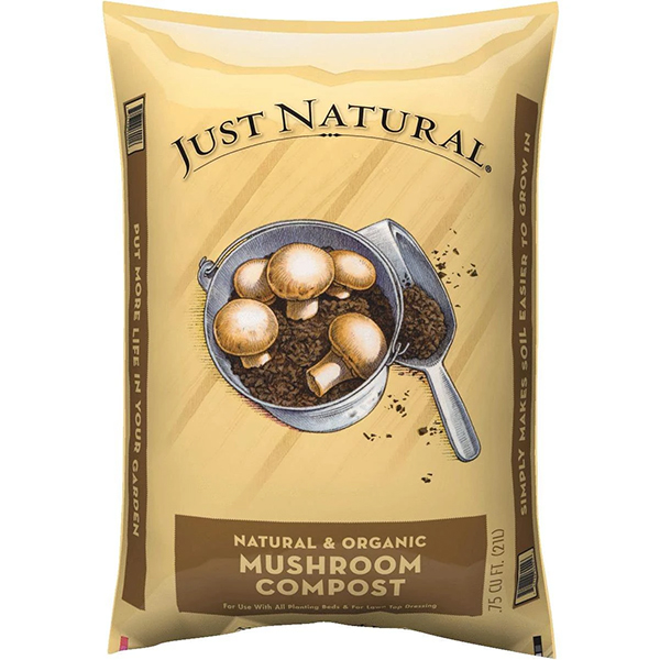  Just Natural Soil Amendment - Mushroom Compost - 0.75 cuft