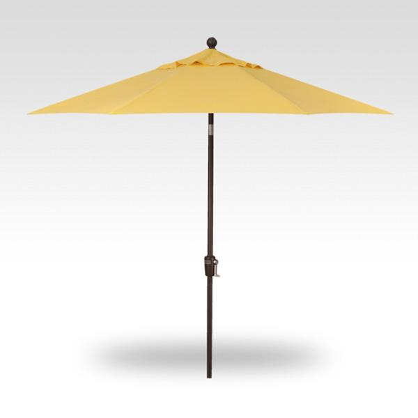Treasure Garden Umbrella - 9 ft, Banana,  Bronze Pole, Push Button