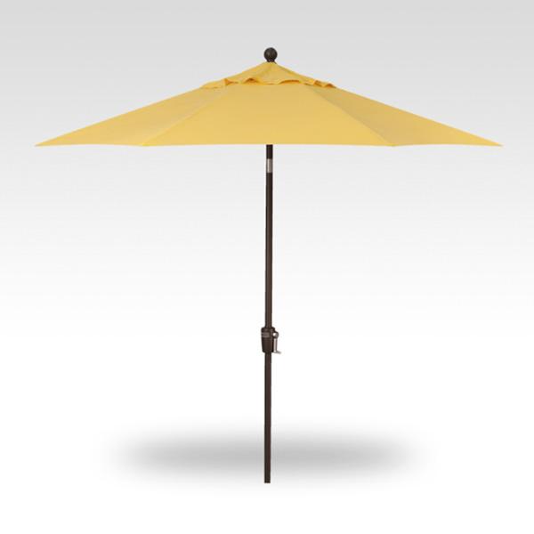 Treasure Garden Umbrella - 9 ft, Banana, Bronze Pole, Push Button