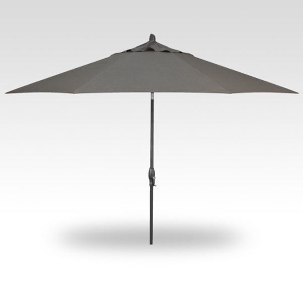 Treasure Garden Umbrella - 11 ft, Cast Slate, Antracite Pole, Auto