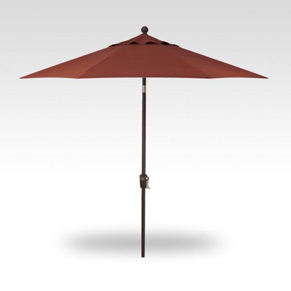 Treasure Garden Umbrella - 9 ft, Pottery, Bronze Pole, Push Button 