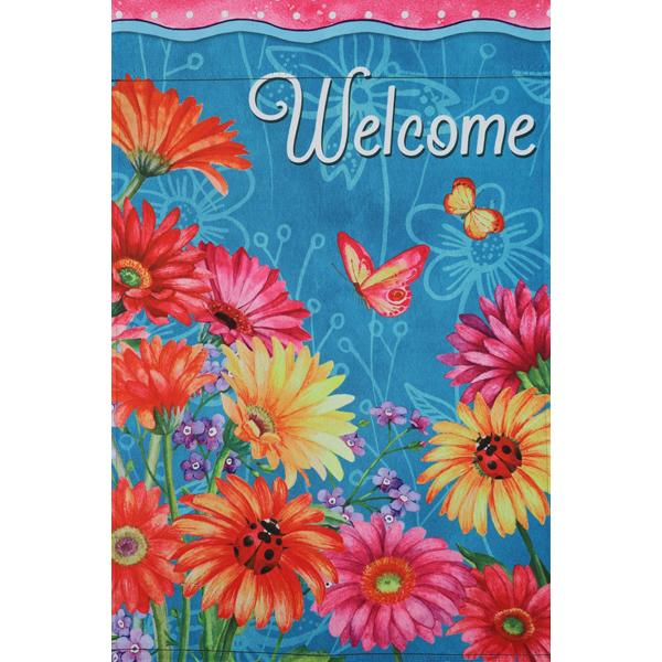 Ladybug Butterfly Mini Flag