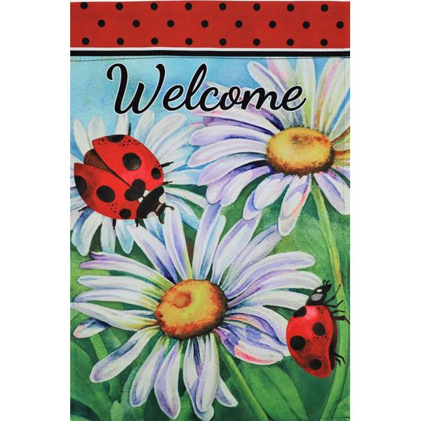 Ladybug Daisy Mini Flag