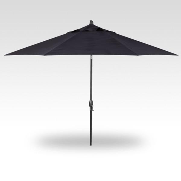 Treasure Garden Umbrella - 11 ft, Navy, Anthracite Pole, Auto 