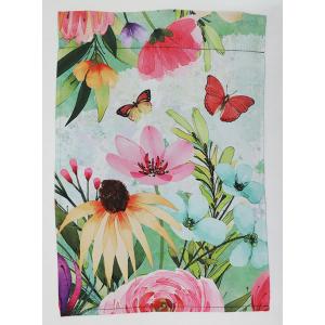 Flower Butterfly Mini Flag - 12in x 18in