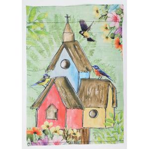 Bird House 12X18 Mini Flag