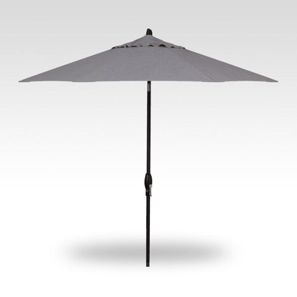 Treasure Garden Umbrella - 9 ft, Bliss Pebble, Black Pole, Auto