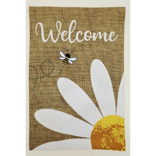Welcome Daisy Mini Flag