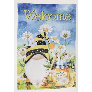 Welcome Gnome Mini Flag - 12in x 18in