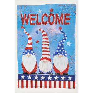 Red, White, And Blue Gnomes Mini Flag - 12in x 18in 