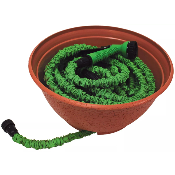 Hose Hider - Pot for Expandable Hose - Terra