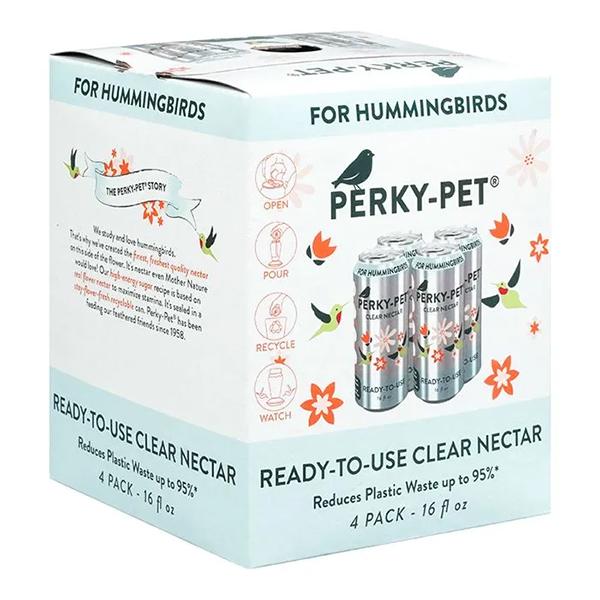  Perky-Pet® Humminbird Nectar Clear Ready To Use - 4 Pack - 16oz