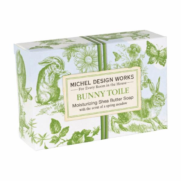 Michel Design Works Bunny Toile Boxed Soap