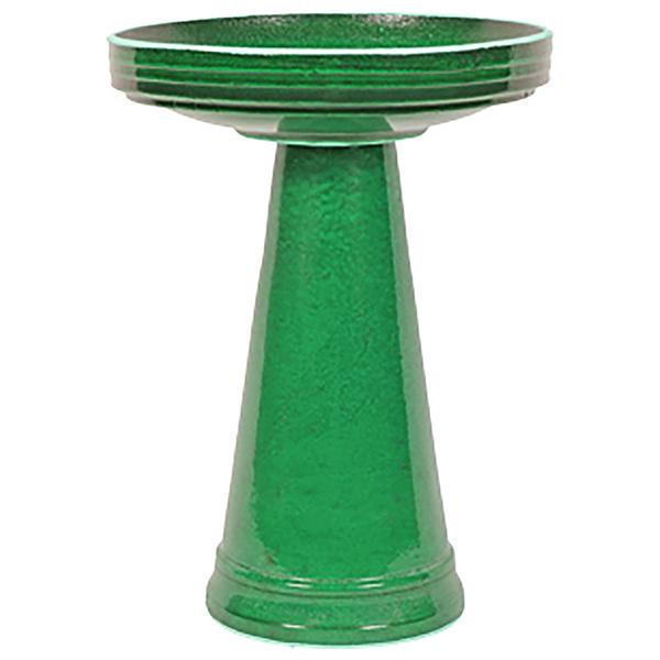 Simple Elegance Green Set Bird Bath