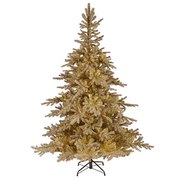 Tiffany Fir Gold Glitter 7ft