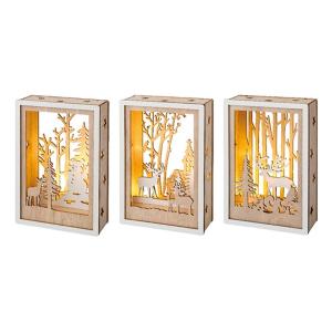 Led Scenery Wood Forest 3 Asst Battery Operated